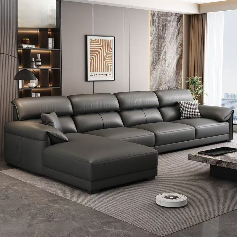 Leather Nordic Sofa Pet Friendly Sofa L-Shape Sofa Modern Single Sofa 3 Seater Sofa 4 Seater Sofa La