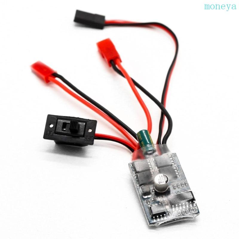 Mya ESC Speed Controller แปรง ESC ส่งต่อย้อนกลับสําหรับ 1 16 1 18 1 24 รถเรือถัง ESC แปรงมอเตอร์ RC 