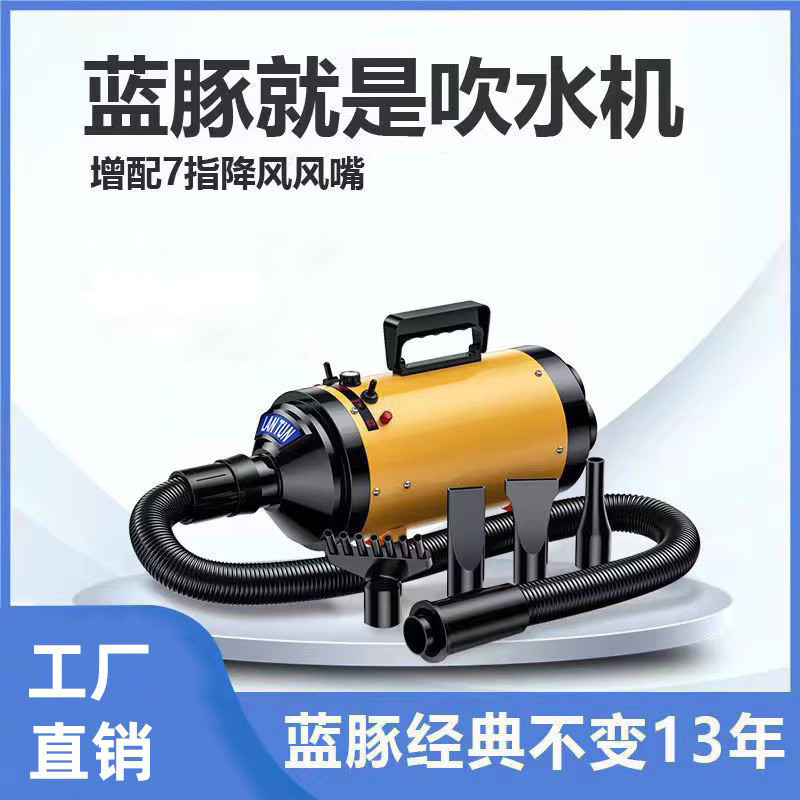 Blue Dolphin Pet Water Dryer Cat Bath Drying High Power Silent Dog Hair Dryer Large Dog Hair Dryer N