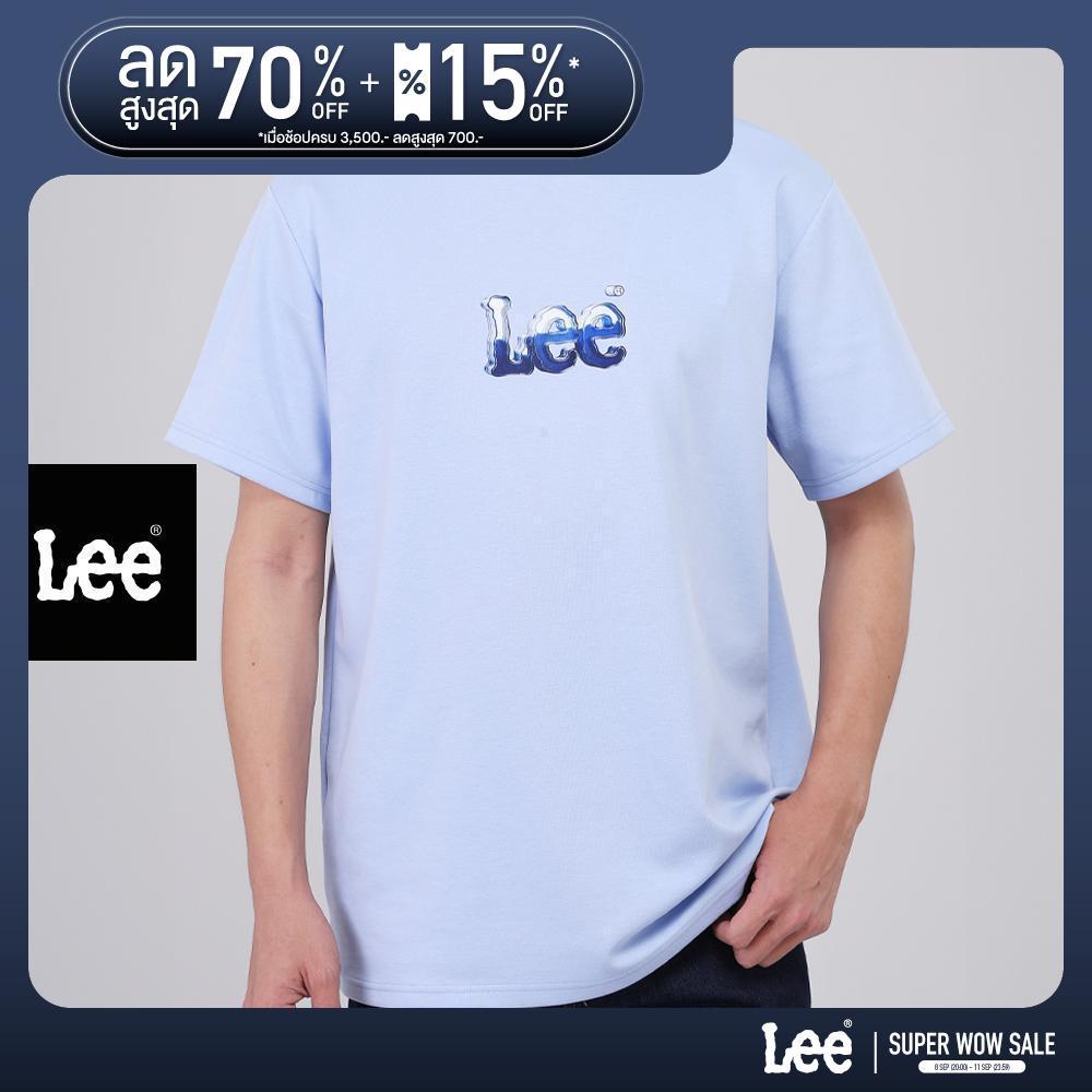 LEE เสื้อยืดแขนสั้นผู้ชาย Comfort รุ่น LE S526MTSSN37 สีฟ้า