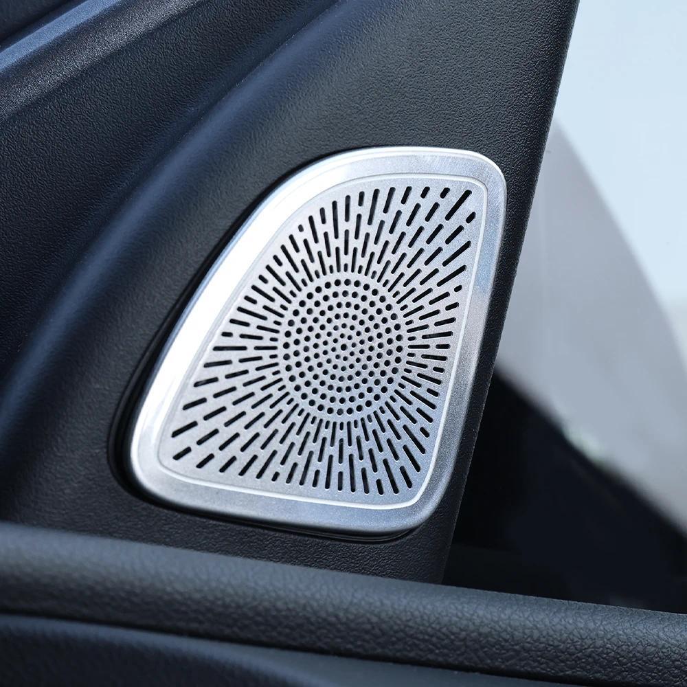 สําหรับ Hyundai Tucson NX4/Tucson NX4 PE 2022-2026 LHD สแตนเลส A-Pillar เสียงลําโพงตกแต่ง Trim รถ Ac