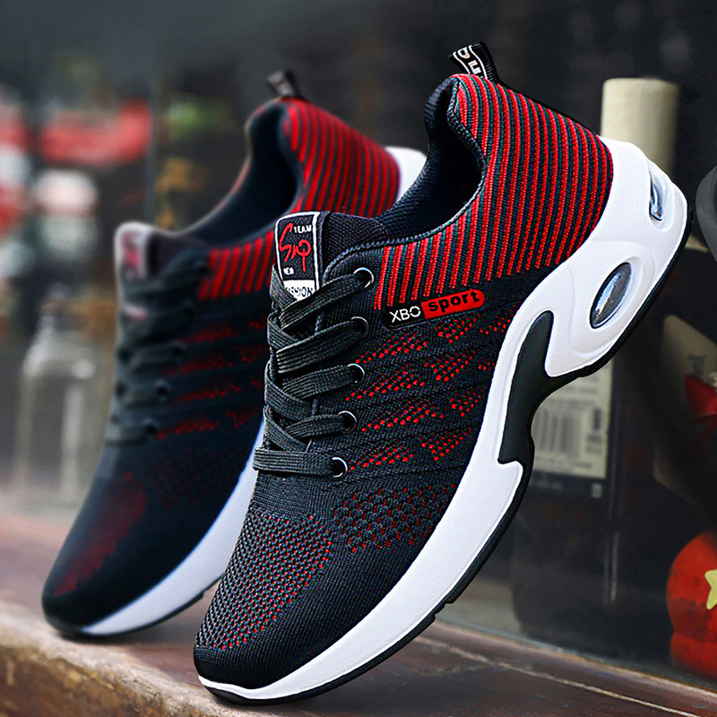 รองเท้าผู้ชายใหม่Cross-Borderรองเท้าผู้ชายBreathable Soft Sole All-Matchรองเท้าวิ่งรองเท้าสบายๆกีฬาร