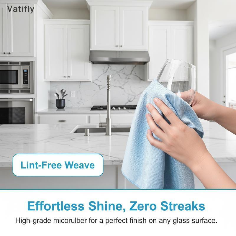 ใหม่ Lint Free Thien ผ้าทําความสะอาดไมโครไฟเบอร์นุ่มดูดซับไม่มีรอยขีดข่วนผ้าขนหนูสําหรับจานแก้วภายใน