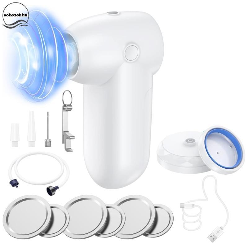 Ooh Electric Mason Jar เครื่องซีลสูญญากาศไร้สาย Mason Jar Sealer ชุดสูญญากาศสําหรับปากกว้างปกติปาก M