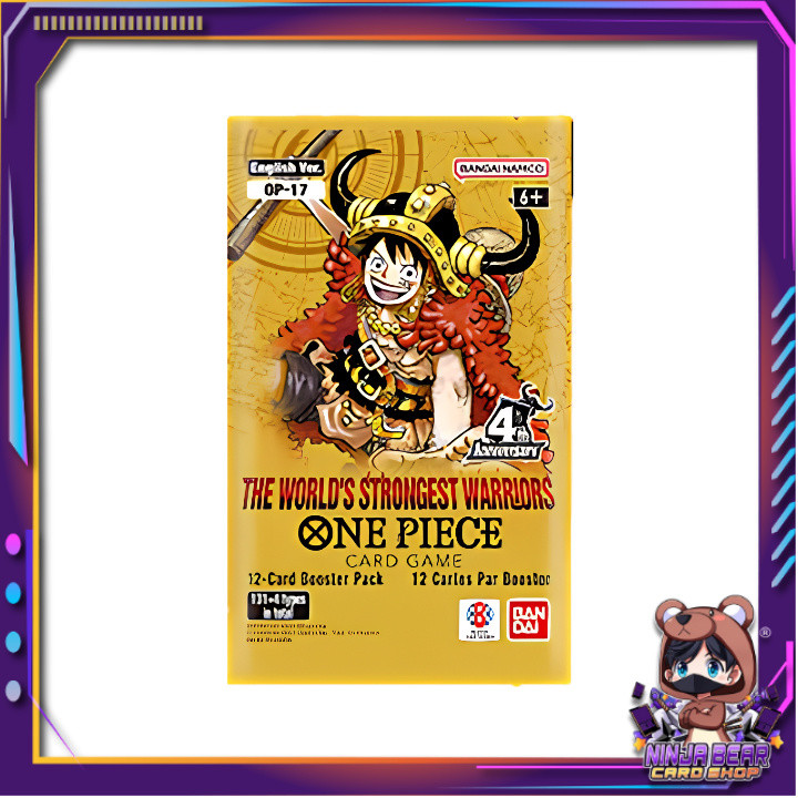[ 1 ซอง ] O์NE PIECE CARD GAME : [ OP17 ] The World's Strongest Warriors   BOOSTER PACK Ver.Eng (p3)