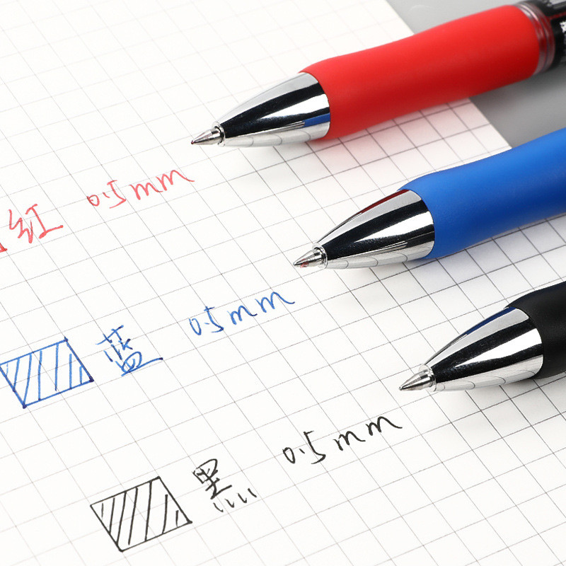 ฟัง Yuxuan G-986 กดปากกาเจล 0.5 มม. Bullet ปากกาลายเซ็นกด Made Spring Business