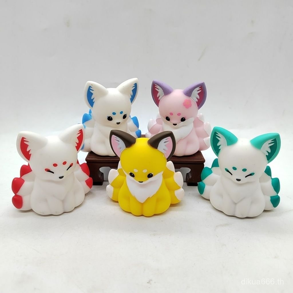 สไตล์ใหม่ของแท้สินค้าจํานวนมากใหม่ที่มีสีสัน Nine-Tailed Fox โคมไฟญี่ปุ่นแคปซูลของเล่น Fushimi Inari