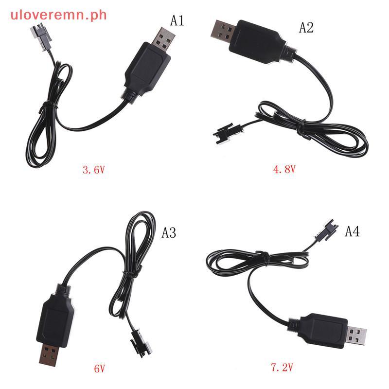 Uloveremn DC 3.6V-7.2V RC แบตเตอรี่ Pack USB Charger Adapter สําหรับรีโมทคอนโทรลรถ PH