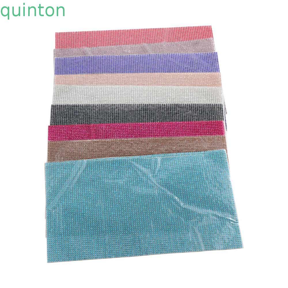 QUINTON Gem Stickers คุณภาพสูงหลากสี Bling Bling สติ๊กเกอร์แต่งรถ