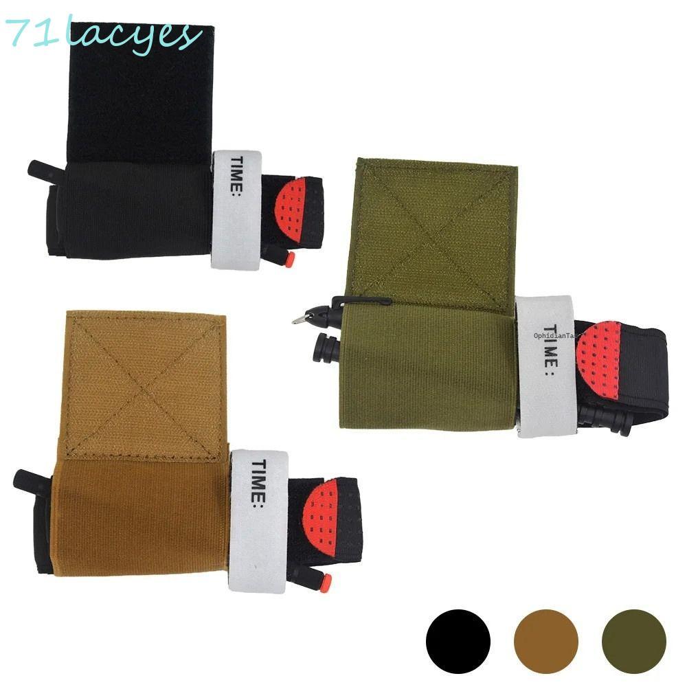LACYES Tourniquet Holder, Hook & Loop Plate Carrier Tourniquets Pouch, Secure Storage Holder Wear El