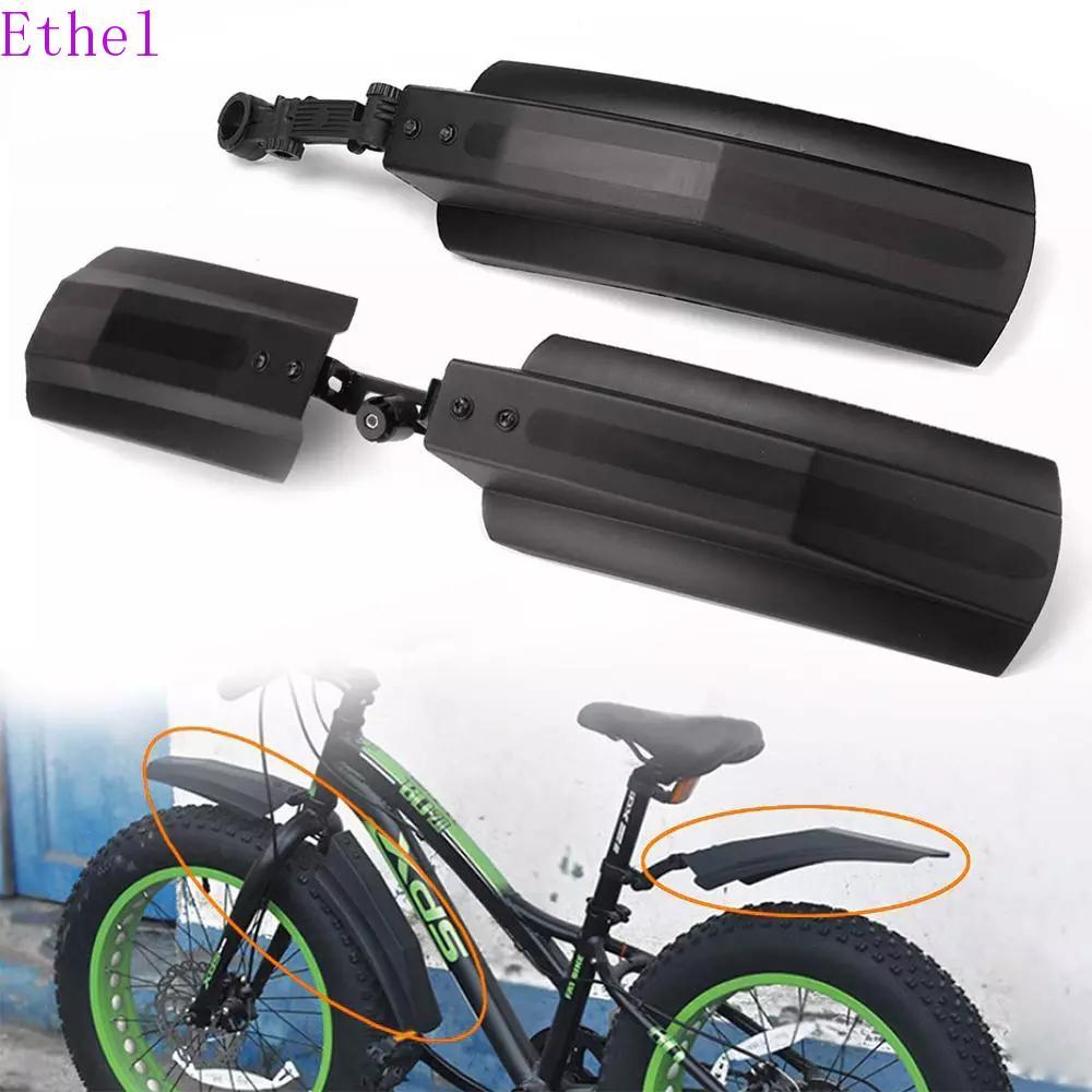 ETHEL Snow Bike Fender สีดําอุปกรณ์จักรยานจักรยานพับจักรยาน Fenders จักรยานไฟฟ้าสําหรับ Fatbike Fat 