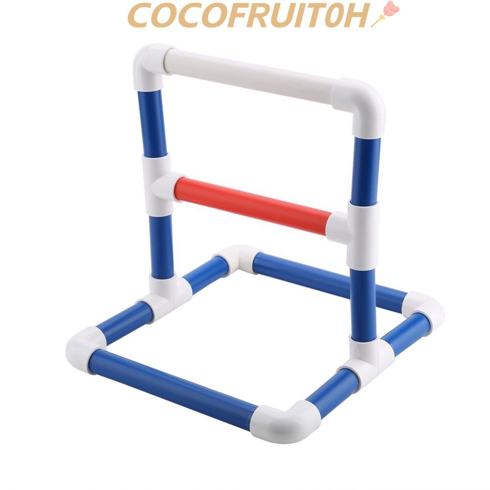 COCOFRUIT0H Parrot การฝึกอบรมขาตั้ง,ตารางออกแบบวัสดุ PVC Bird Play Center,ทนทานสนามเด็กเล่น Rack Hol