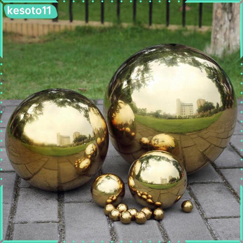 [kesoto11] 304 Stainless Hollow Ball Seamless Mirror Ball Sphere Home Garden