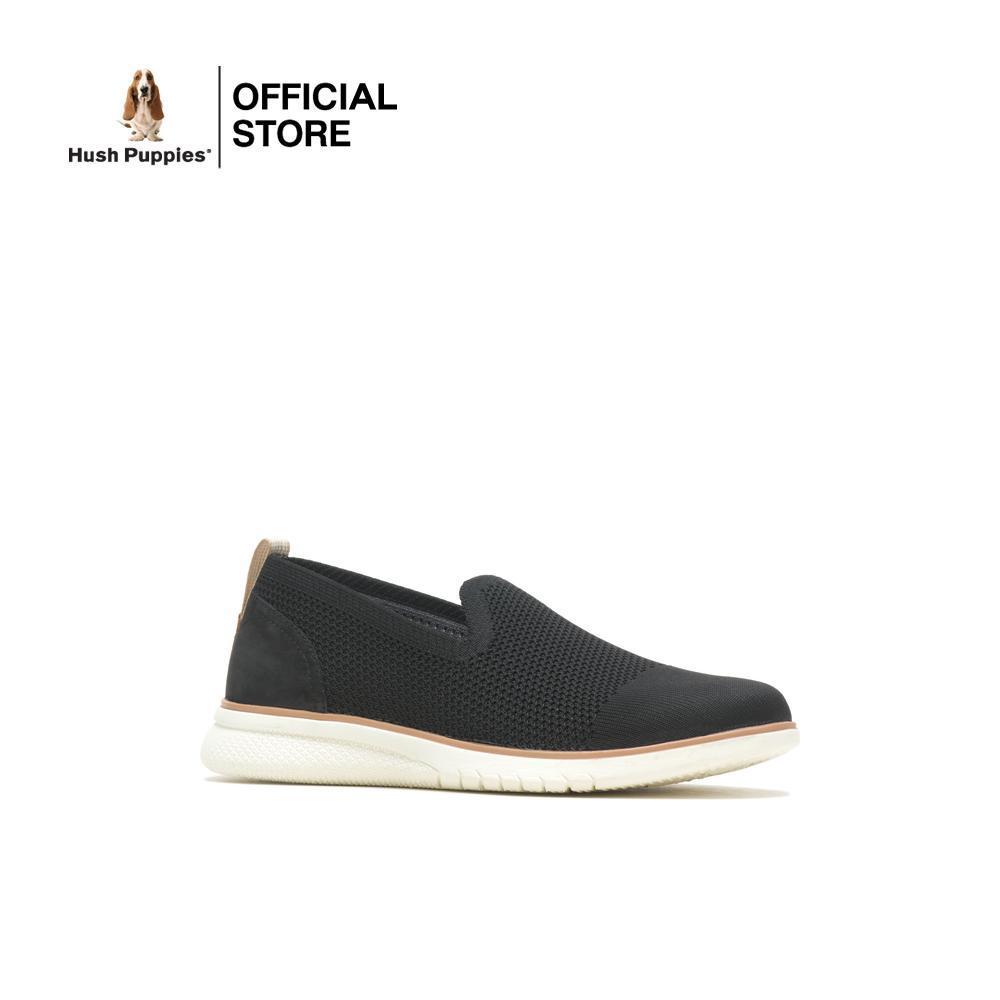 Hush Puppies รองเท้าผู้หญิง รุ่น  HP IWCFT0226A - สีดำ (รองเท้าลำลองหนังแท้ แบบสวม)