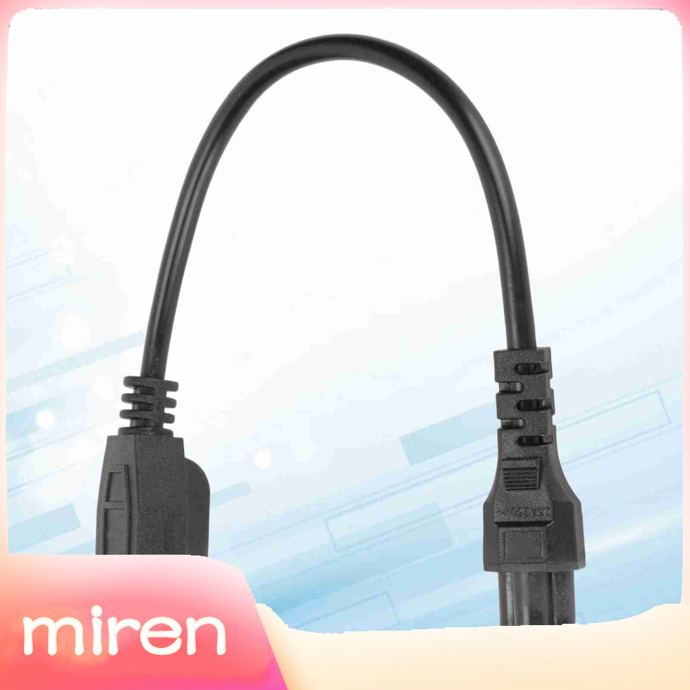 Miren-th LUCKDANO 5-15P ชาย IEC320 C5 สายไฟหญิง 18 AWG Duty AC สั้นสำหรับคอมพิวเตอร์ Universal ความเข้ากันได้
