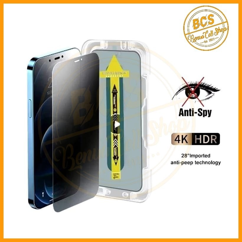 BCS - กระจกนิรภัย Superfit Anti Spy สําหรับ IPHONE 16 16 PRO 16 PRO MAX 18 18 18 PRO 18 PRO MAX