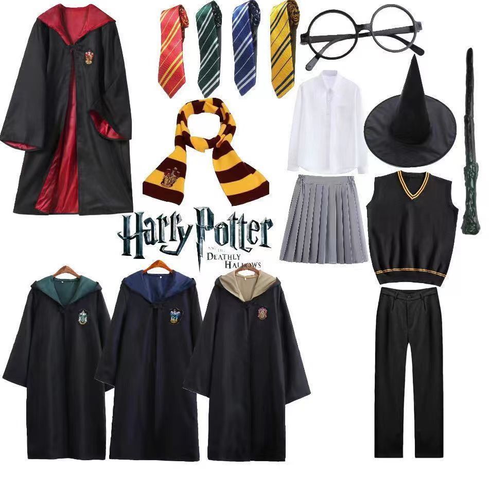 [ผลิตภัณฑ์ใหม่] Harry Potter Hogwarts Halloween Student Uniform Set Children Hermione Full Set [ขายร