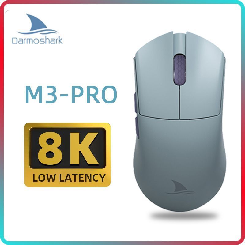 Darmoshark Dhark M3PRO เมาส์สําหรับเล่นเกมไร้สายสามโหมดบลูทูธ 2.4G น้ําหนักเบา PAW3395