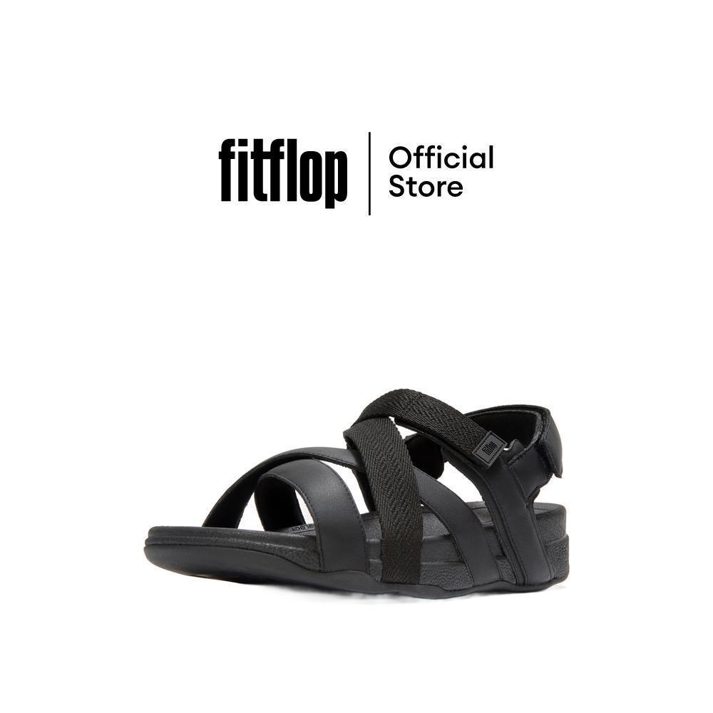 FITFLOP ADONIS ADJ.L/WEBBING B/STRAP รองเท้าแตะแบบรัดส้นผู้ชาย รุ่น A0A-090 สี BLACK