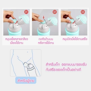 กระบอกฉี่พกพา 500ml ขนาดใหญ่ ถอดล้างง่าย รูปแบบการ์ตูนสีสันสวยงามเหมาะสำหรับเด็กเล็ก
