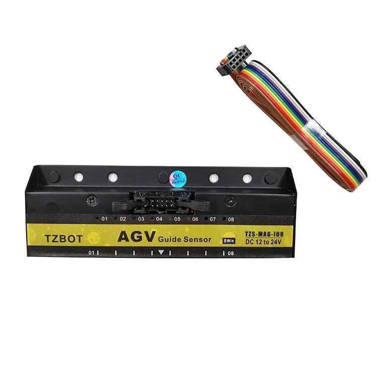 การจัดส่งเดิมTZBOT ความแม่นยําสูง 8-bit Magnetic guided Sensor 8-bit AGV เซ็นเซอร์ติดตามอุปกรณ์เสริม