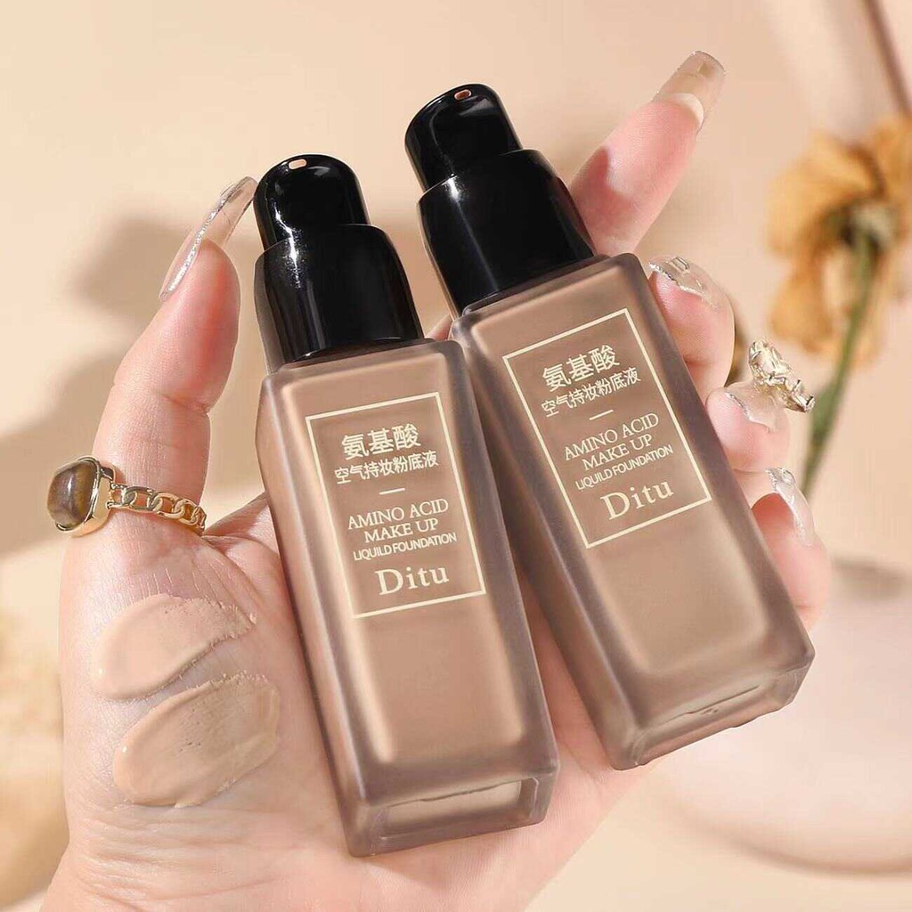 แป้งพัฟ พัพแต่งหน้า Dito คอนซีลเลอร์ Amino Acid โปร่งใส Thin Makeup Liquid Foundation บีบีครีมคุชชั่