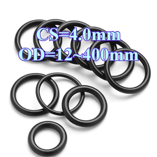 O-Ring โอริง ยางสีดำ CS4.0mm OD12-400mm ทนน้ำ ทนมัน ทนต่อการกัดกร่อน แหวนปิดผนึกอเนกประสงค์ ใช้เครื่องซักผ้า [GYYY-TG]