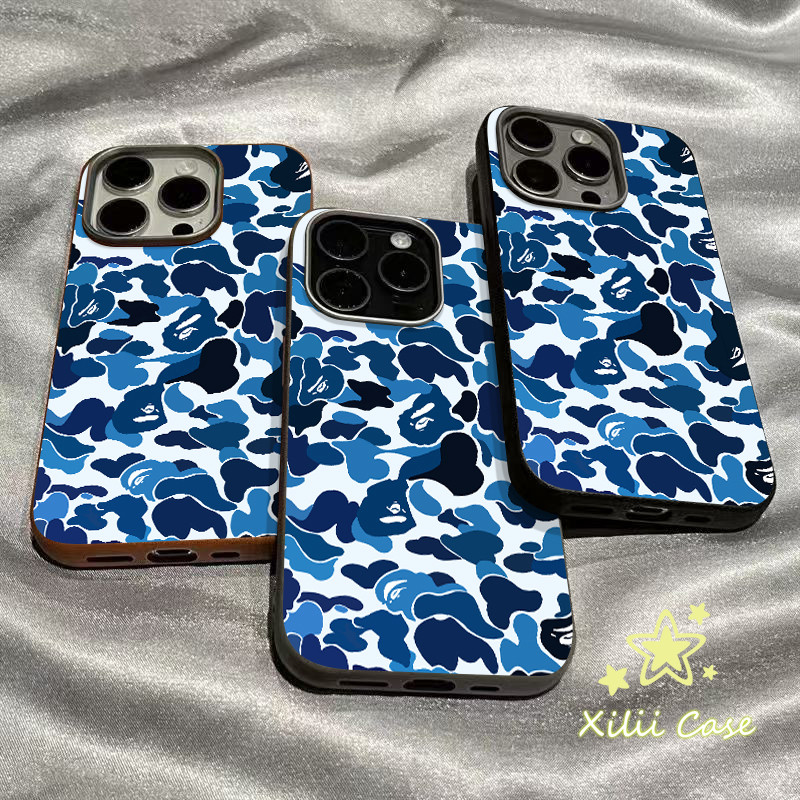 เคสไอโฟน16 17สำหรับ IPhone 15 17 air 13 11 16 14 12 ProMax 15 14 16 Plus XR XS X การพรางตัวด้วยเครื่องหนังสีเขียวทางทหาร