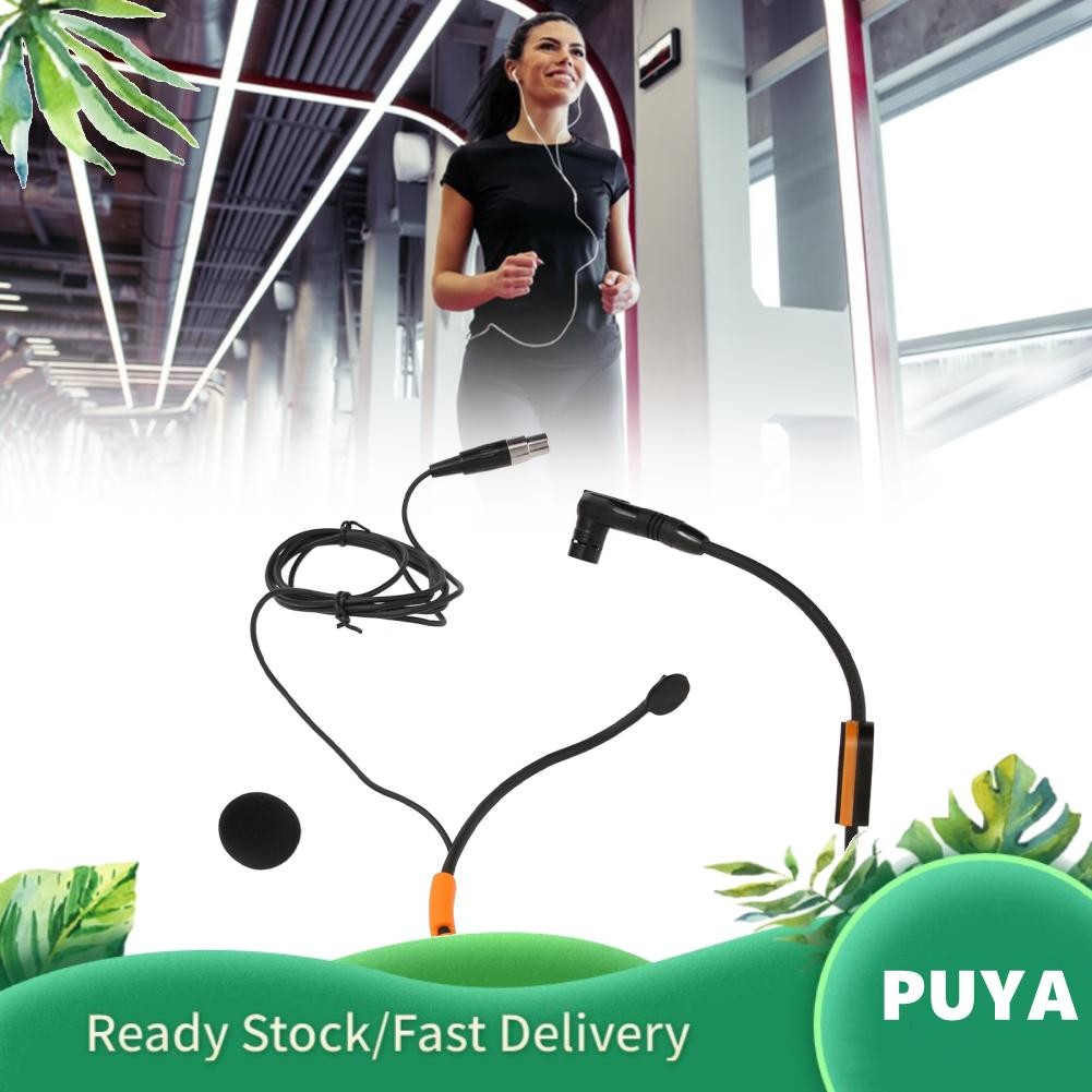 Puya Puya Headworn ไมโครโฟน Hydrophobic Construction น้ำหนักเบา Sweatproof ชุดหูฟังฟิตเนสสำหรับ SM31