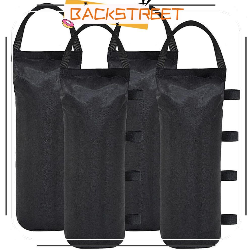 BACKSTAGE 1/4Pcs Garden Gazebo Foot Leg, Black Canopy Tent กระสอบทราย, แบบพกพาพร้อมที่จับ Party Tent