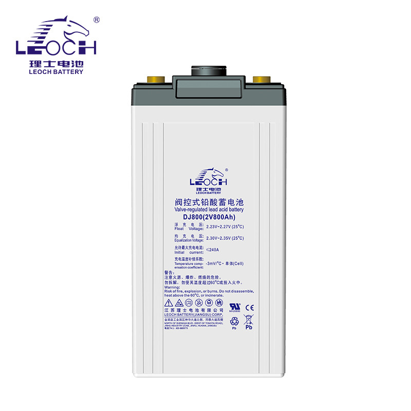 Rich แบตเตอรี่ DJ800 Lead-Acid Maintenance-Free 2V800AH สถานีฐานเครื่องกําเนิดสื่อสาร DC หน้าจอ Towe