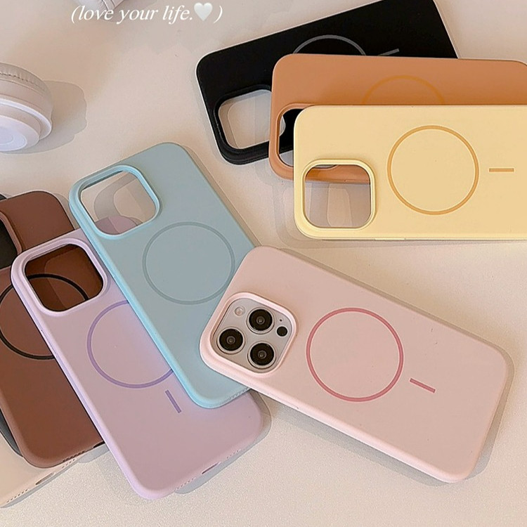 Magnetic เคสโทรศัพท์มือถือ For iPhone 13 11 16 pro max Case iPhone 11 15 14 pro max 12 13 pro max สัมผัสผิว ของเหลว