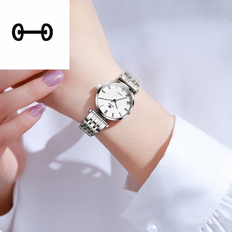 นาฬิกา Oris นาฬิกาควอตซ์แฟชั่นเรียบง่าย นาฬิกากันน้ำสำหรับผู้หญิง IGIC