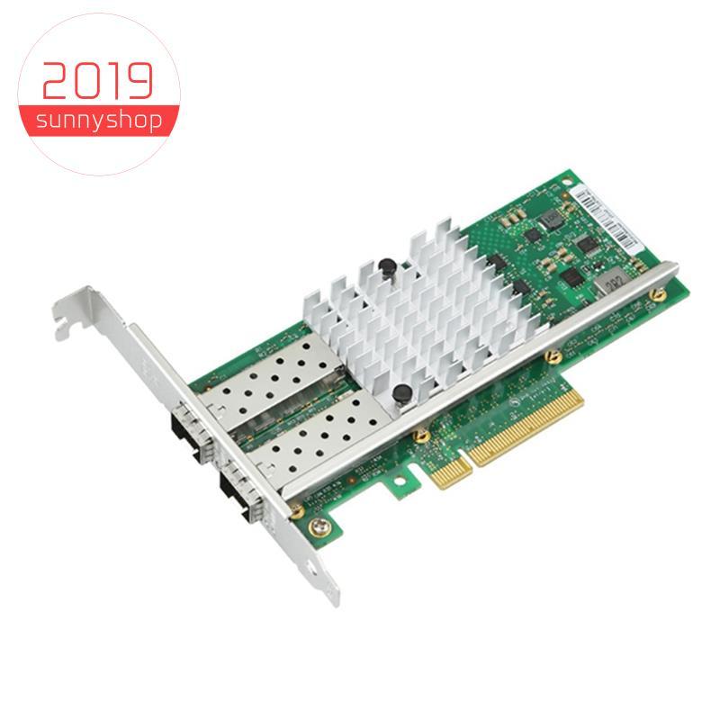 [sunnyshop2019]X520-DA2 การ์ดเครือข่ายX520-DA2 10GBEการ์ดเครือข่ายSFPพอร์ตDual SFP+ พอร์ตPCI Express
