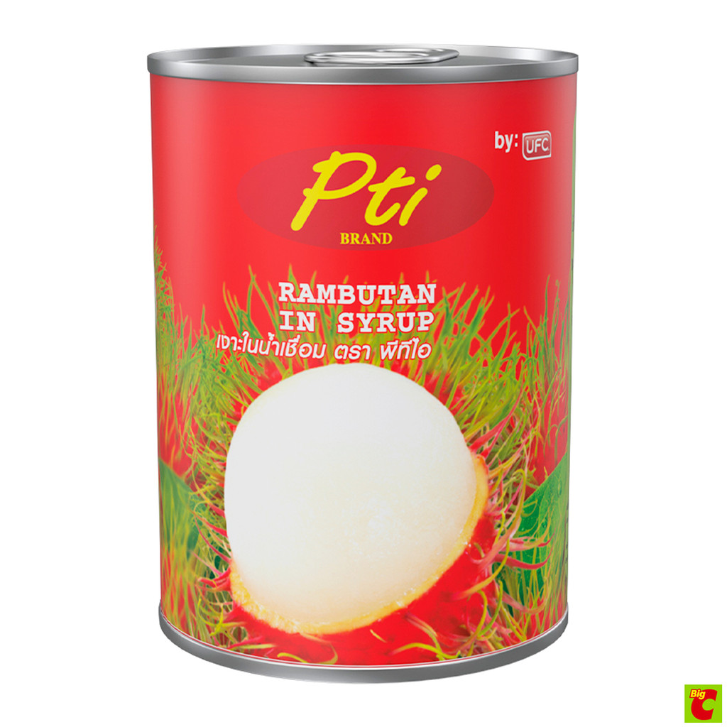 พีทีไอ เงาะกระป๋องในน้ำเชื่อม 565 ก.