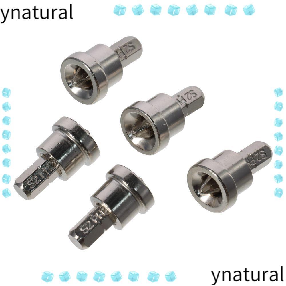 YNATURAL Drywall Screw Bit, 50mm/25mm Steel Drywall Dimpler Bit, ไขควง Bit PH2 Drywall Screw Setter 