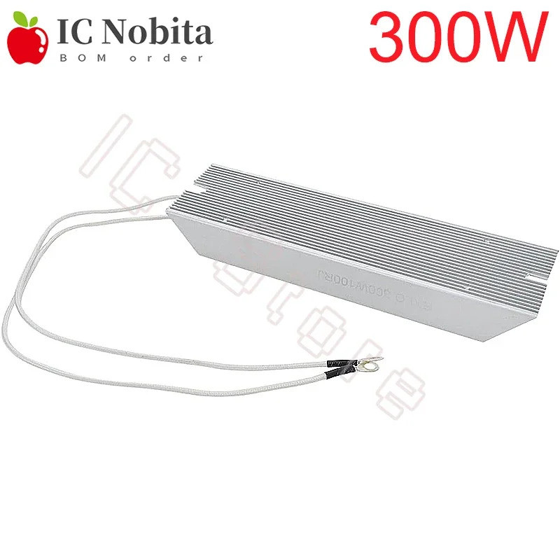 1PCS 300W RXLG อลูมิเนียม Braking Resistor 10RJ 20RJ 30RJ 40RJ 50RJ 75RJ 100RJ 150RJ 300RJ โอห์ม
