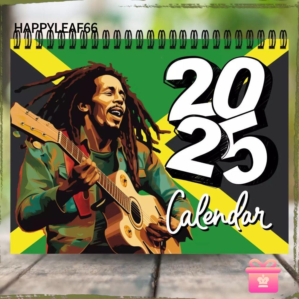 HAPPYLEAF66 Bob Marley Calendar, 2025 Creative 2025 ปฏิทิน, ปฏิทิน Organiser รายวันแขวนกระดาษ