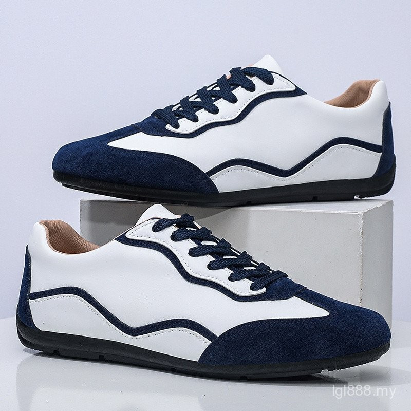 รองเท้าผู้ชายแฟชั่นใหม่ streetmenshoes Retro loafer ผู้ชายกีฬา Low-Top รองเท้าผู้ชาย