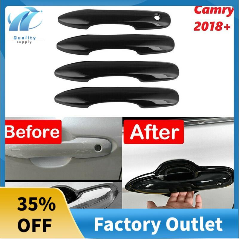 สําหรับ XV70 2018-2021 สีดําเงาด้านข้างมือจับประตูปกตัด