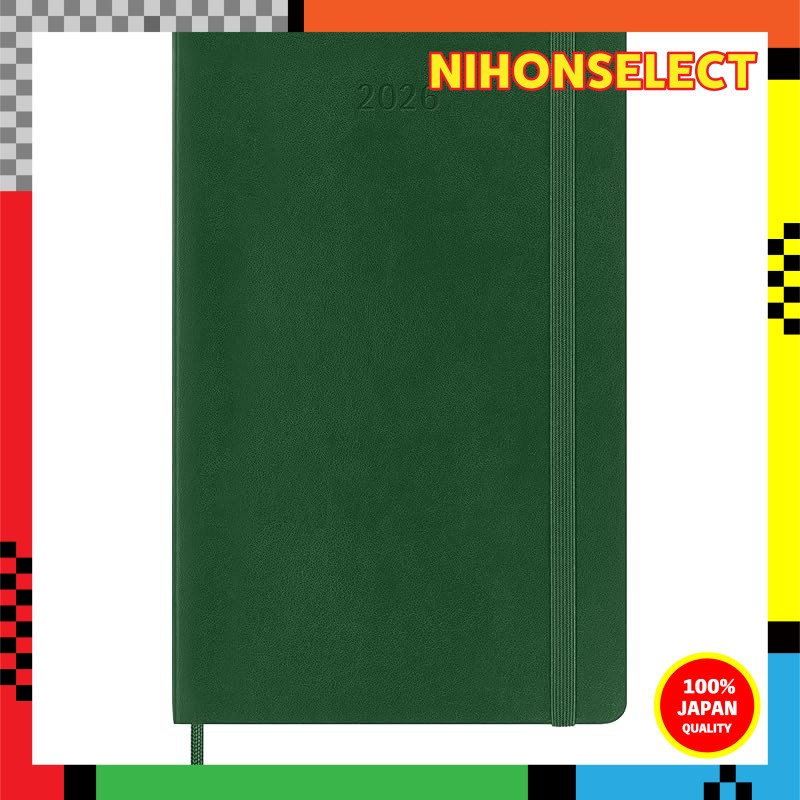 Moleskine Planner 2026, January Start, 12-Month Daily Diary, Large Size (13cm x 21cm), Soft Cover, M