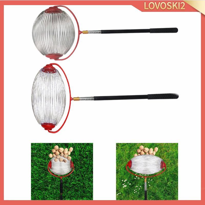 [Lovoski2] Nut Gatherer Rolling Pecan Picker โลหะ Harvester ปรับอเนกประสงค์ Nut Collector สําหรับ Or