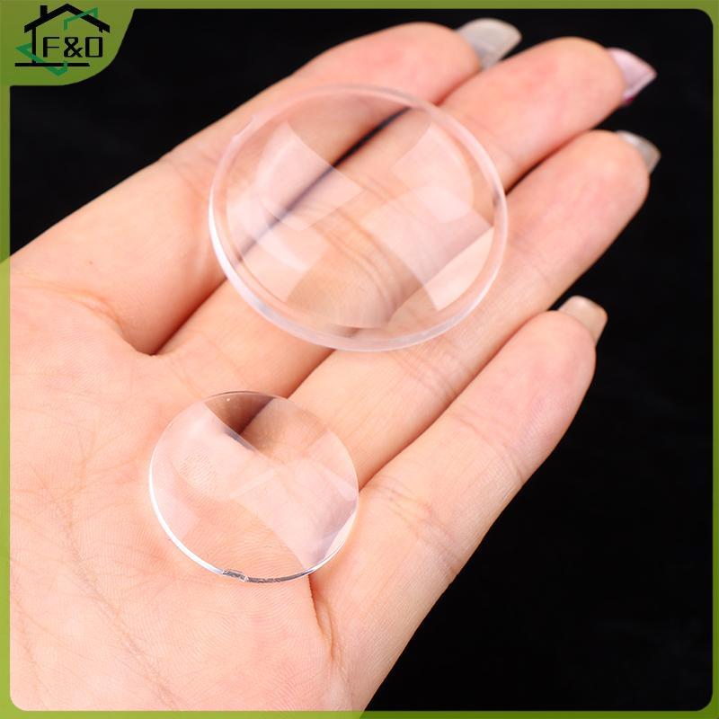 F&O 5 ชิ้นเลนส์ออปติคอลอะคริลิค 25 มม. 37 มม. เส้นผ่านศูนย์กลาง Plano เลนส์นูน VR แว่นตาเลนส์ทรงกลม 