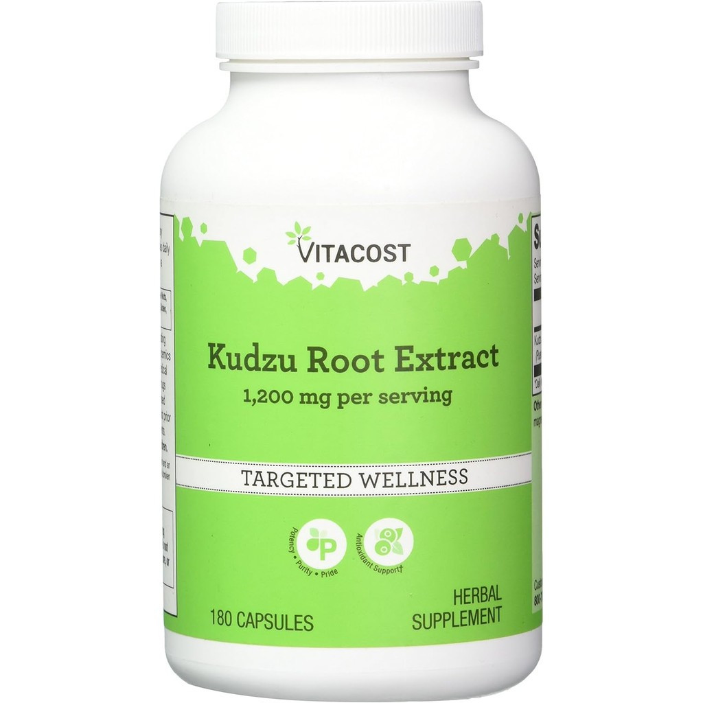 Vitacost Kudzu Root Extract -- เสิร์ฟละ 1200 มก. - 180 แคปซูล
