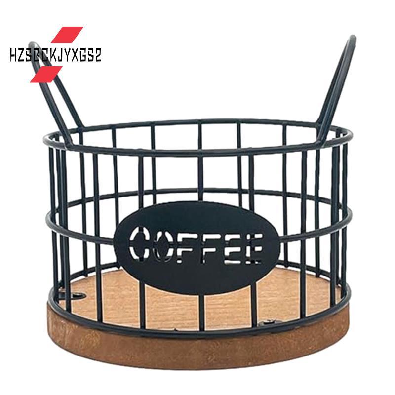 Hzsbckjyxgs2CoffeePod Holder Coffee Pod Containers Coffee Bar Accessories Metal Coffee Pod Basket Or