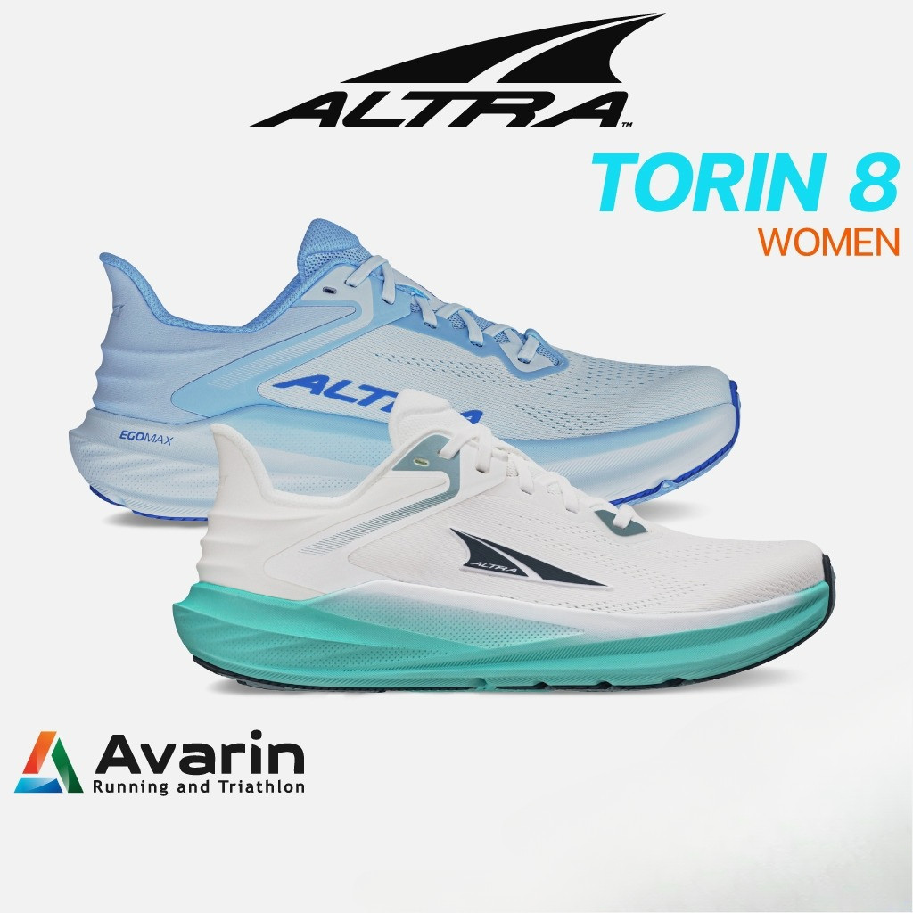 ALTRA Torin 8 Women (ฟรี! ตารางซ้อม) รองเท้าวิ่งมาราธอน หน้าเท้ากว้าง พื้น Zero drop