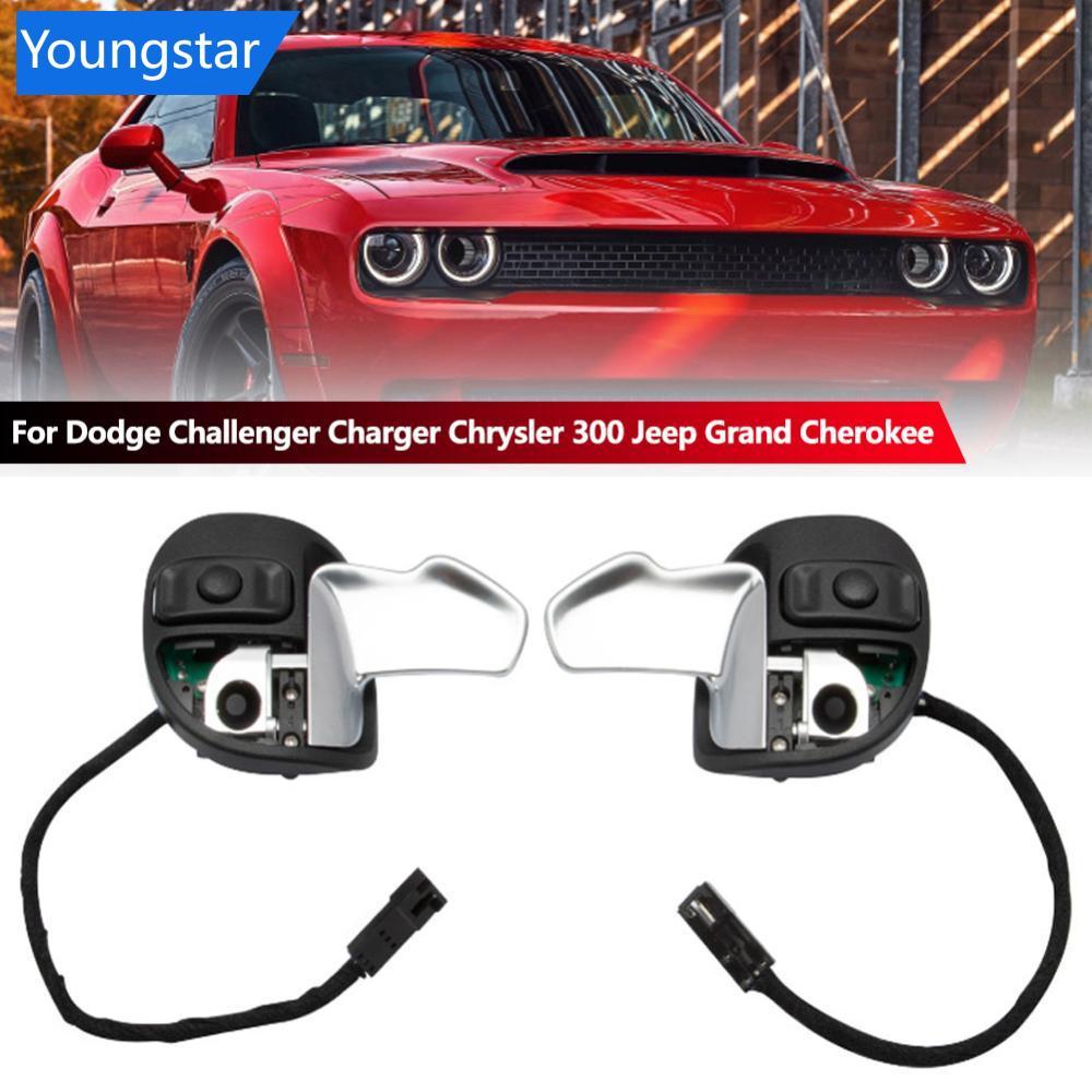 YGS  คู่พวงมาลัยรถ Paddle Shifter 5RQ09DX9AC 5RQ08DX9AC สําหรับ Dodge Challenger Charger Chrysler 30