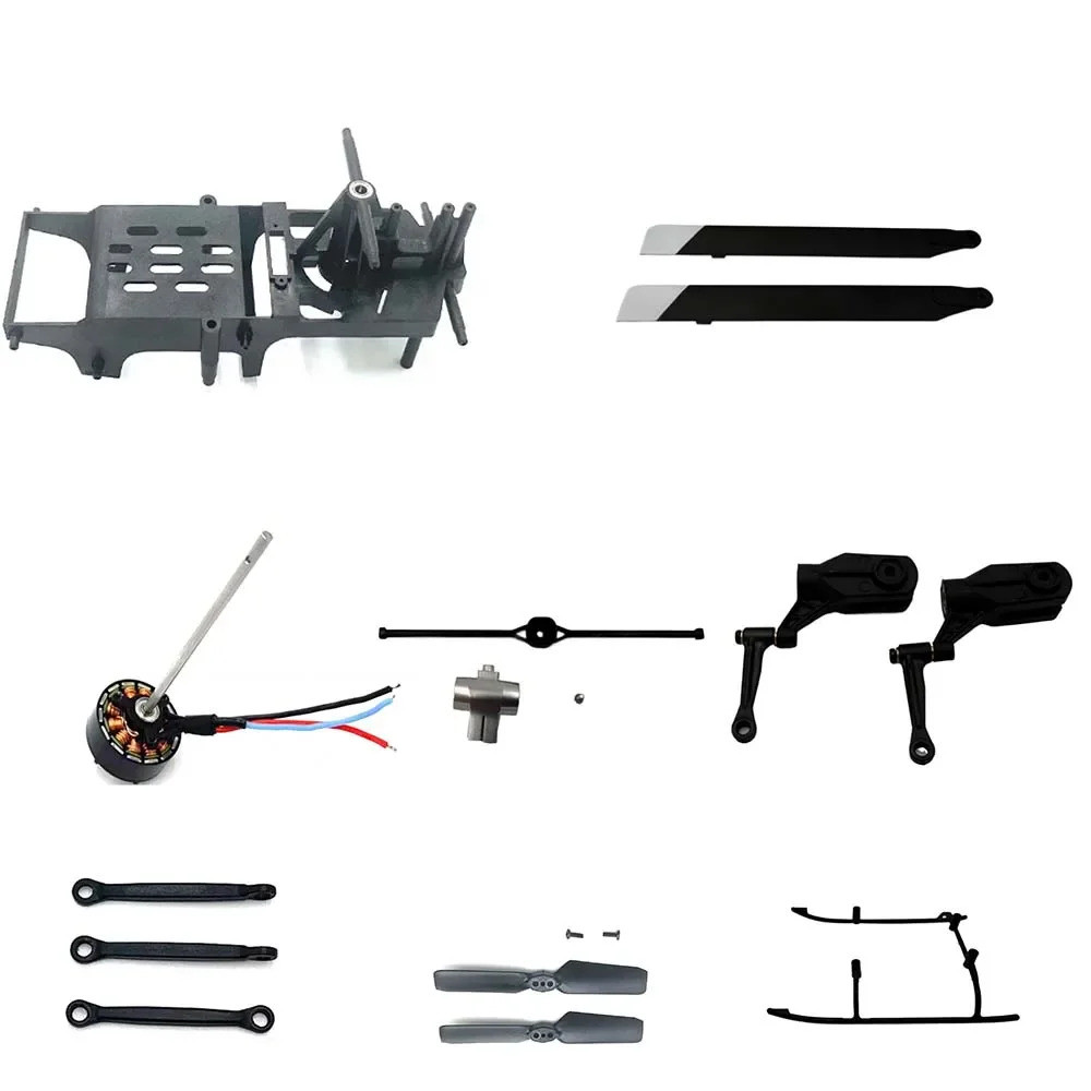 1:34 Uh-1 Huay Helicopter Parts Body Spindle Main Board Paddles, Etc