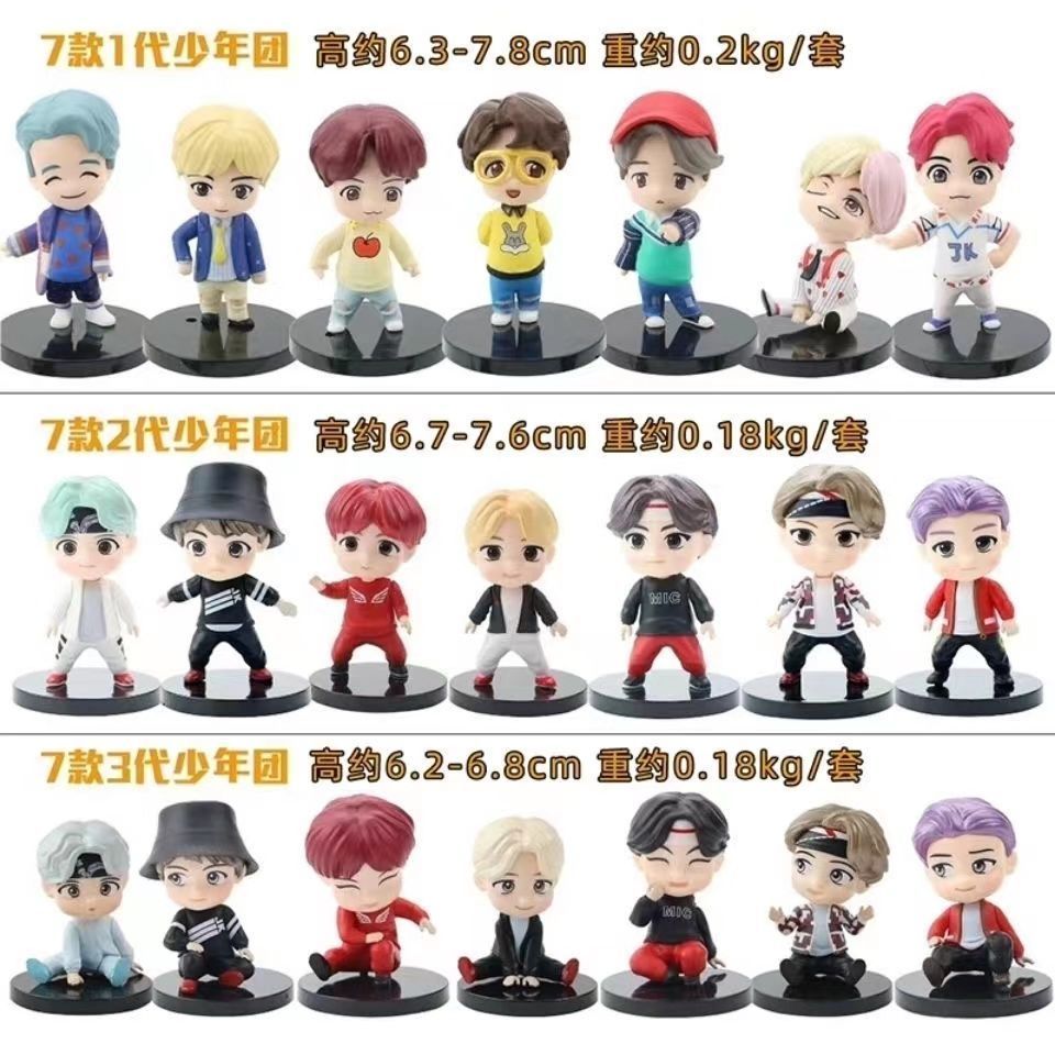 BTS BTS BTS ตุ๊กตาเกาหลีตุ๊กตาตกแต่งรูป tinytan สไตล์เดียวกัน สินค้าส่งของขวัญวันเกิดสาว