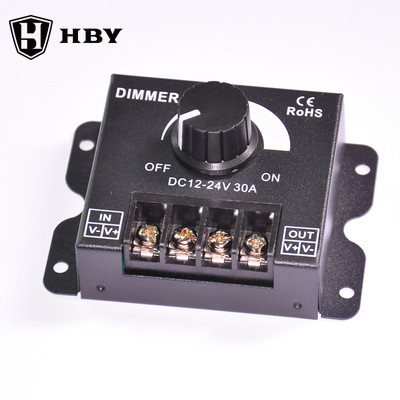 Led DIMMER Soft Hard Light Bar Light Strip DIMMER ความสว่างตัวควบคุม DIMMER ลูกบิด 12 V/24 V30A